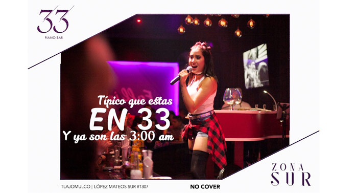 33 Piano Bar en Guadalajara